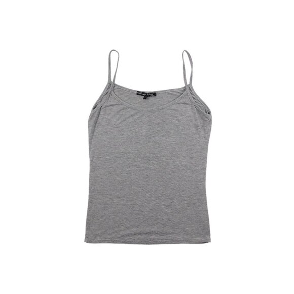 Rendez-Vous Paris Gray Spaghetti Strap Tank Top Size 3 - Picture 2 of 6